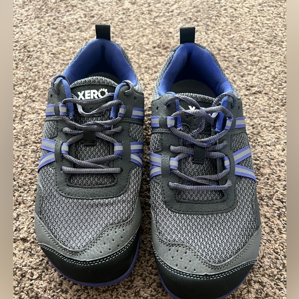 XERO Prio Minimalist Barefoot Women's Athletic Running Shoes Size 9 Gray Purple